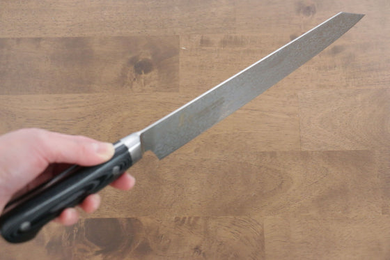 Sakai Takayuki Coreless Damascus Kengata Yanagiba Japanese Knife 260mm Black Micarta Handle - Japanny - Best Japanese Knife