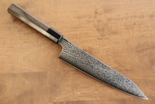  Kanjyo VG10 Damascus Kiritsuke Gyuto  210mm Gray Pakka wood Handle - Japanny - Best Japanese Knife