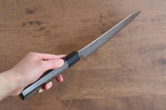 Kanjyo VG10 Damascus Kiritsuke Gyuto 210mm Gray Pakka wood Handle - Japanny - Best Japanese Knife