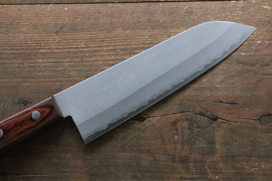 Kunihira VG1 Nashiji Santoku 170mm Mahogany Handle - Japanny - Best Japanese Knife