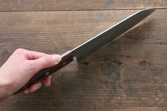 Kunihira VG1 Nashiji Santoku 170mm Mahogany Handle - Japanny - Best Japanese Knife