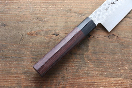 Sakai Takayuki 45 Layer Damascus Japanese Chef's Gyuto, Santoku & Petty Knife with Shitan Handle Set - Japanny - Best Japanese Knife