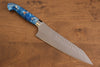 Yu Kurosaki Senko R2/SG2 Hammered Gyuto  180mm Blue white Acrylic Handle - Japanny - Best Japanese Knife