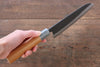 Nao Yamamoto White Steel No.2 Kurouchi Damascus Santoku 170mm American Cherry Handle - Japanny - Best Japanese Knife