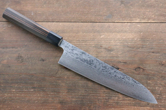 Makoto Kurosaki VG10 Damascus Gyuto 210mm Ebony Wood Handle - Japanny - Best Japanese Knife