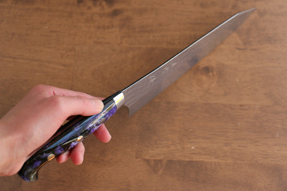 Yu Kurosaki Senko R2/SG2 Hammered Gyuto  210mm Black Acrylic Handle - Japanny - Best Japanese Knife