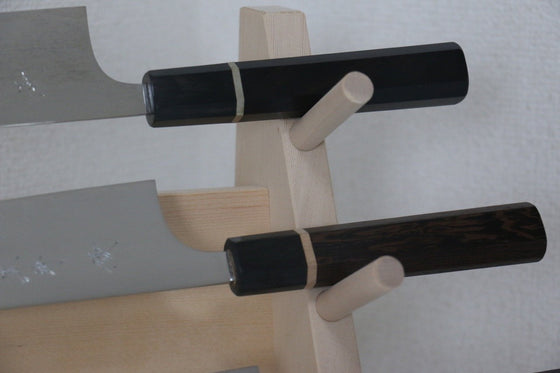 Sakai Takayuki Knife tower rack for 3 knives - Japanny - Best Japanese Knife
