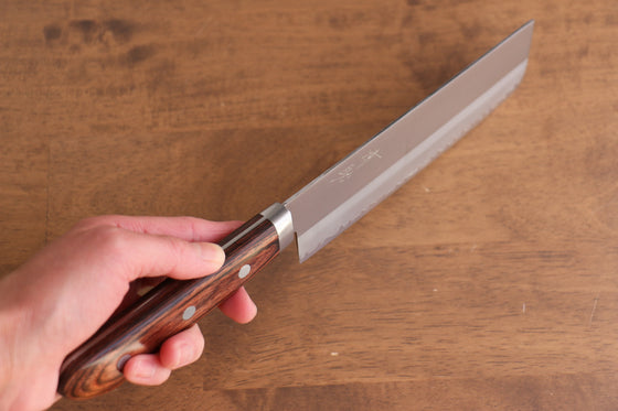 Seisuke VG1 Kasumitogi Nakiri 165mm Mahogany Handle - Japanny - Best Japanese Knife