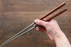 Moribashi Cooking Chopstick RedGoldSplash 180mm - Japanny - Best Japanese Knife