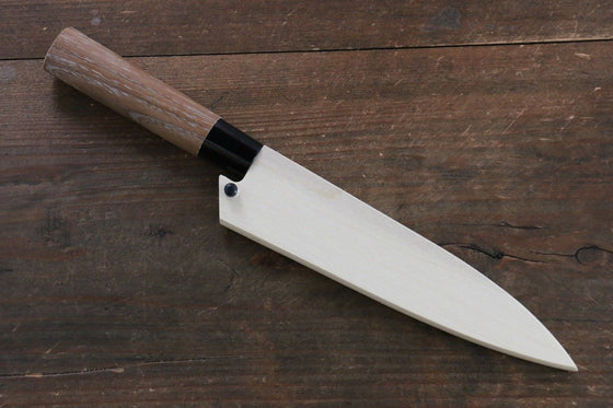 Magnolia Saya Sheath for Petty Chef's Knife with with Plywood Pin-135mm (Nashiji) - Japanny - Best Japanese Knife