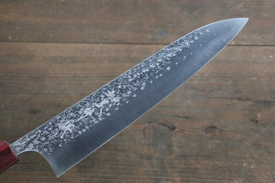 Yu Kurosaki Shizuku R2/SG Hammered Gyuto Japanese Chef Knife 240mm American Cherry Handle - Japanny - Best Japanese Knife