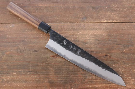 Yu Kurosaki Fujin Blue Steel Hammered Gyuto  240mm Shitan Handle - Japanny - Best Japanese Knife