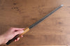 Sakai Takayuki Homura Guren Hien Blue Steel No.2 Kurouchi Hammered Kengata Yanagiba 300mm Burnt Oak Handle - Japanny - Best Japanese Knife