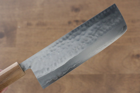 Kunihira VG1 Hammered Nakiri 165mm Enju Handle - Japanny - Best Japanese Knife