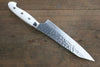 Yu Kurosaki R2/SG2 Hammered Gyuto Japanese Knife 180mm White Stone Handle - Japanny - Best Japanese Knife