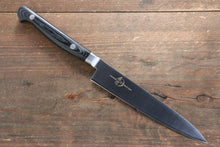  Sakai Takayuki Grand Chef Grand Chef Swedish Steel-stn Petty-Utility  150mm Black Micarta Handle - Japanny - Best Japanese Knife