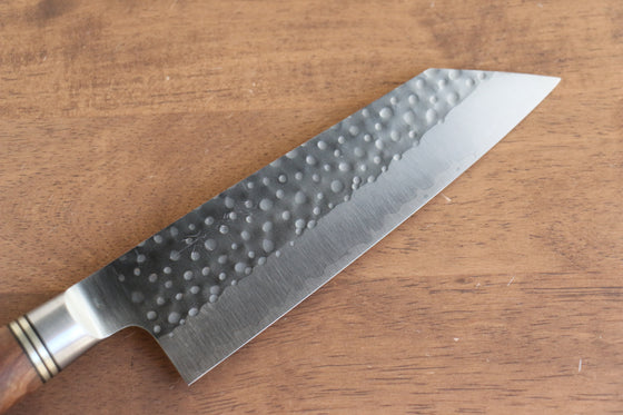 Takeshi Saji R2/SG2 Hammered(Maru) Bunka  165mm Chinese Quince Handle - Japanny - Best Japanese Knife