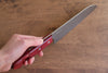 Nao Yamamoto VG10 Damascus Santoku 170mm Red Pakka wood Handle - Japanny - Best Japanese Knife