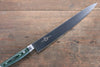 Sakai Takayuki Grand Chef Grand Chef Swedish Steel-stn Sujihiki  240mm Green Micarta Handle - Japanny - Best Japanese Knife