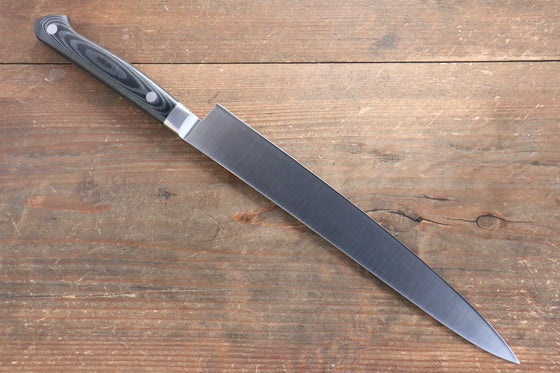 Sakai Takayuki Grand Chef Grand Chef Swedish Steel-stn Sujihiki  240mm Black Micarta Handle - Japanny - Best Japanese Knife