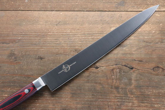 Sakai Takayuki Grand Chef Grand Chef Stainless Steel Sujihiki 240mm Brown Micarta Handle - Japanny - Best Japanese Knife