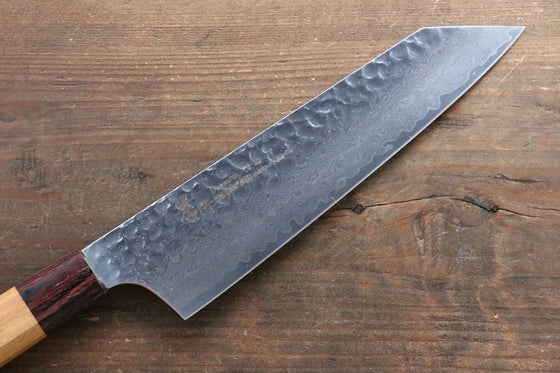 Sakai Takayuki VG10 33 Layer Damascus Kengata Santoku 160mm Keyaki (Japanese Elm) Handle - Japanny - Best Japanese Knife