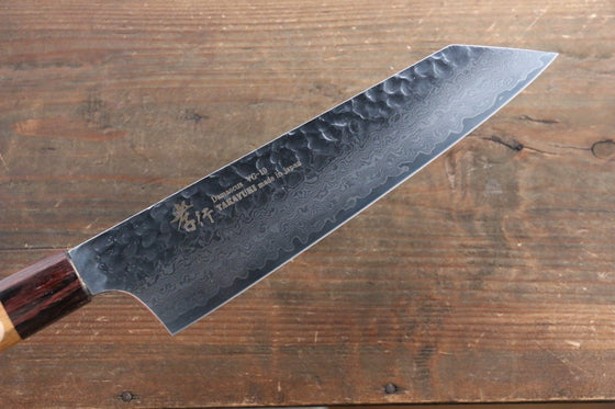 Sakai Takayuki VG10 33 Layer Damascus Kengata Gyuto 190mm Keyaki (Japanese Elm) Handle - Japanny - Best Japanese Knife