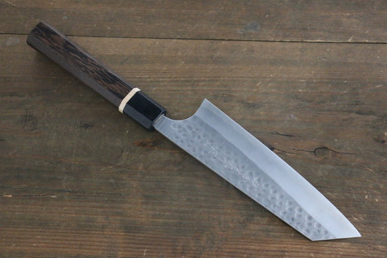 Yoshimi Kato Silver Steel No.3 Hammered Bunka Japanese Chef Knife 165mm with Wenge Handle - Japanny - Best Japanese Knife