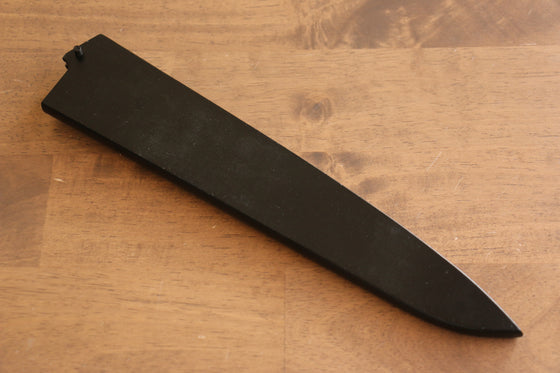 Black Saya Sheath for Sujihiki Knife with Plywood Pin - Japanny - Best Japanese Knife