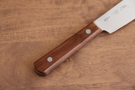 Seisuke Sanzoku Japanese Steel Butcher  150mm Shitan Handle - Japanny - Best Japanese Knife