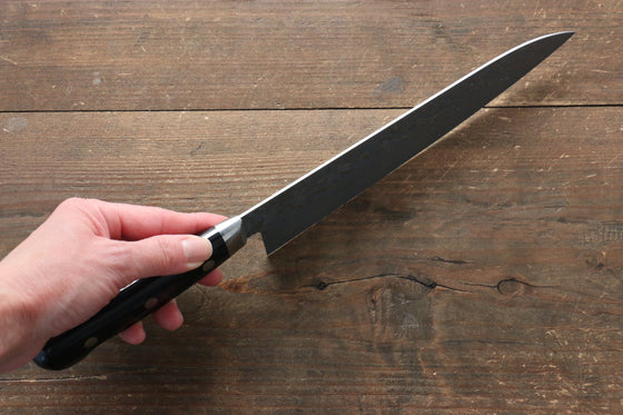 Yoshimi Kato VG10 Damascus Gyuto 210mm with Black Pakka wood Handle with Saya - Japanny - Best Japanese Knife