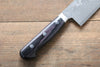 Yoshimi Kato VG10 Damascus Santoku 165mm with Black Pakka wood Handle with Saya - Japanny - Best Japanese Knife