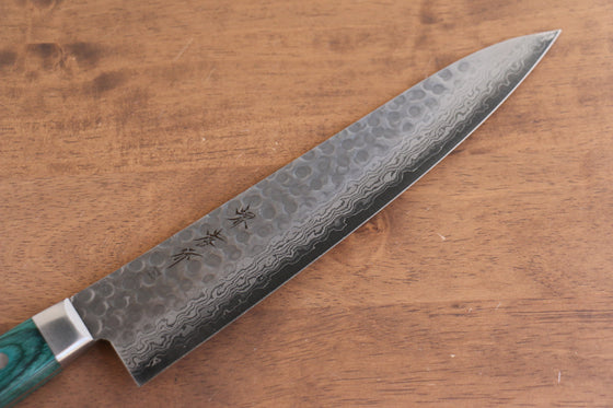 Sakai Takayuki VG10 17 Layer Damascus Gyuto 240mm Green Pakka wood Handle - Japanny - Best Japanese Knife