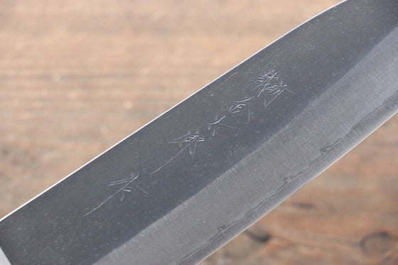Yoshimi Kato Blue Super Kurouchi Santoku 180mm Pakka wood Handle - Japanny - Best Japanese Knife