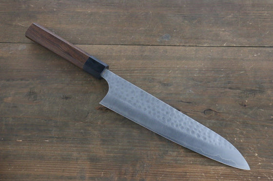 Yoshimi Kato Silver Steel No.3 Hammered Gyuto Japanese Chef Knife 210mm with Ironwood Handle - Japanny - Best Japanese Knife