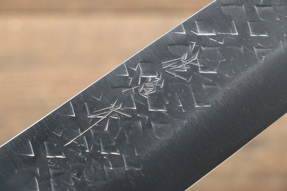 Takeshi Saji SRS13 Hammered Gyuto Japanese Knife 210mm WhiteBlack Stone Handle - Japanny - Best Japanese Knife