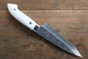 Takeshi Saji SRS13 Hammered Petty-Utility 130mm White Stone Handle - Japanny - Best Japanese Knife