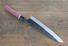Yoshimi Kato Blue Super Clad Kurouchi Gyuto Japanese Chef Knife 240mm Purple Heart Handle - Japanny - Best Japanese Knife