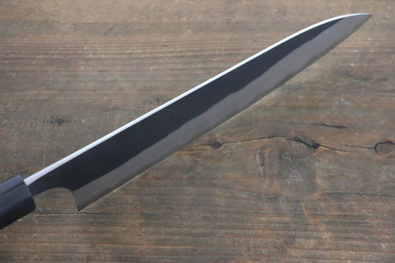 Yoshimi Kato Blue Super Clad Kurouchi Gyuto Japanese Chef Knife 210mm with Ironwood Handle - Japanny - Best Japanese Knife