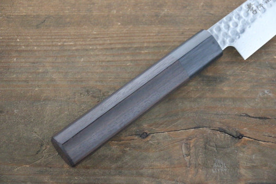 Sakai Takayuki AUS10 45 Layer Damascus Petty-Utility  150mm Shitan Handle - Japanny - Best Japanese Knife