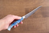 Yu Kurosaki Senko Ei R2/SG2 Hammered Petty-Utility  130mm Blue white Acrylic Handle - Japanny - Best Japanese Knife