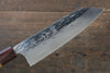 Yu Kurosaki Juhyo R2/SG2 Hammered Santoku 165mm Keyaki (Japanese Elm) Handle - Japanny - Best Japanese Knife