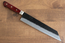  Seisuke Kuronashi Blue Super Nashiji Kurouchi Kiritsuke Gyuto 210mm Red Pakka wood Handle - Japanny - Best Japanese Knife