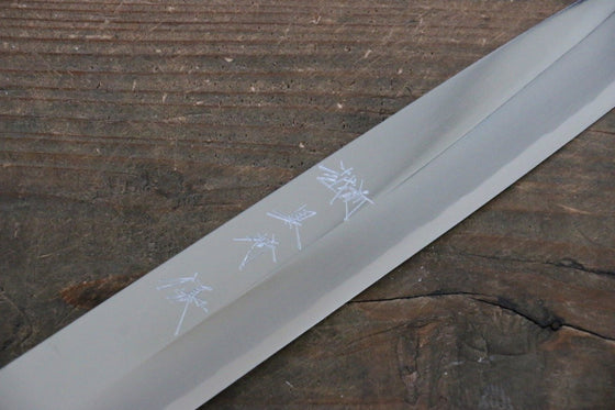 Yu Kurosaki Blue Steel No.2 Mirrored Finish Yanagiba  220mm Shitan Handle - Japanny - Best Japanese Knife