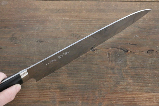 Takeshi Saji SRS13 Hammered Gyuto 240mm Black Micarta Handle - Japanny - Best Japanese Knife