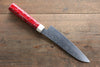 Yu Kurosaki R2/SG2 Damascus Small Santoku  155mm with Red Lacquered Handle - Japanny - Best Japanese Knife