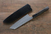 Yoshimi Kato R2/SG2 Damascus Bunka Japanese Knife 165mm with Black Lacquered Handle - Japanny - Best Japanese Knife