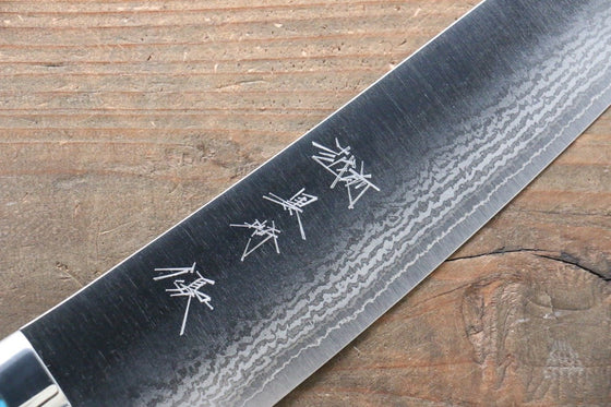 Yu Kurosaki SRS13 Damascus Gyuto Japanese Knife 210mm Turquoise Handle - Japanny - Best Japanese Knife