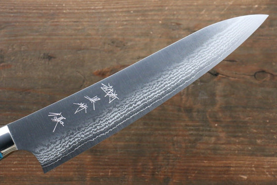Yu Kurosaki SRS13 Damascus Gyuto Japanese Knife 210mm Turquoise Handle - Japanny - Best Japanese Knife
