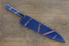 Sakai Takayuki VG10 33 Layer Damascus Hammered Gyuto 210mm Blue Lacquered Handle with Sheath - Japanny - Best Japanese Knife